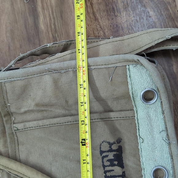 Vintage Addiction Distressed Canvas Messenger Bag - Picture 10 of 10